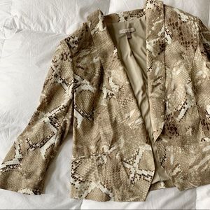 Roz & Ali | Snakeskin Blazer Size L